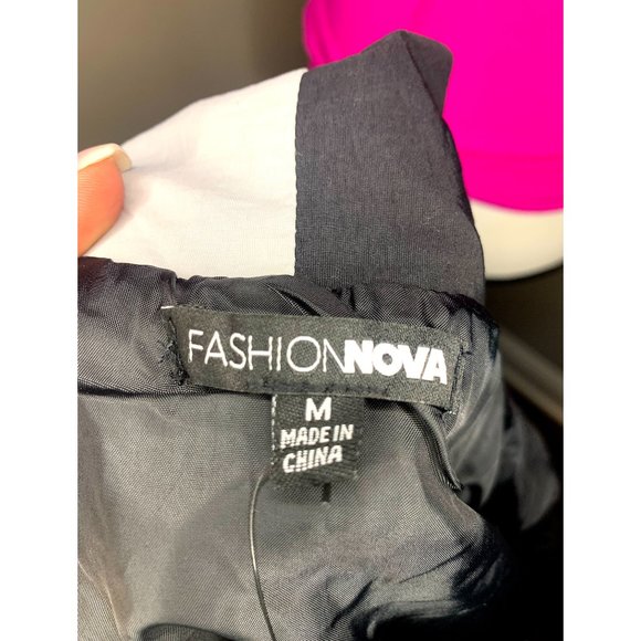 NWT! Fashion Nova ‘Have It Both Ways’ Colorblock Jacket Bomber - Picture 9 of 9